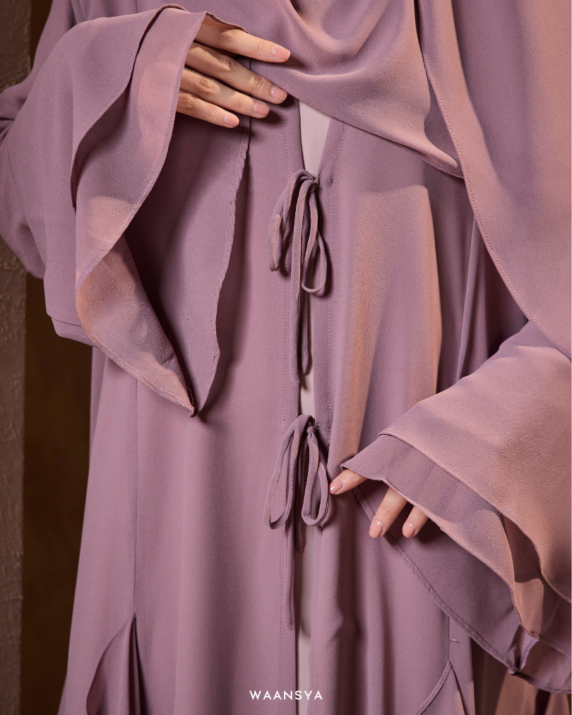 MALIKA ABAYA IN MAUVE
