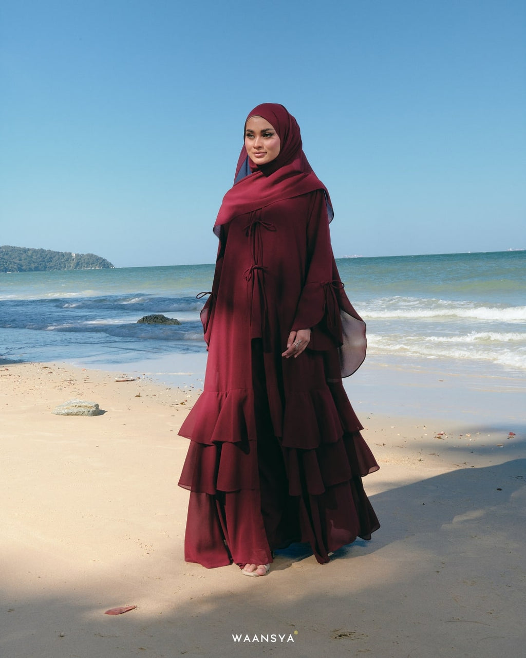 THALIA ABAYA IN REDROSE