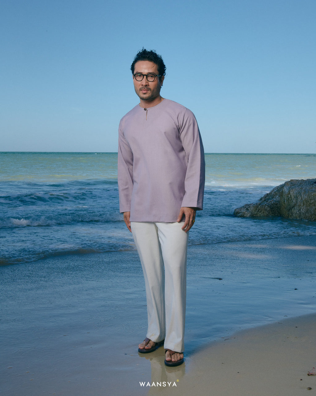 IDREES KURTA IN LILAC