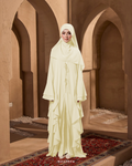 MALIKA ABAYA IN SOFT YELLOW
