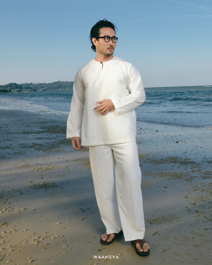 IDREES KURTA IN OFFWHITE