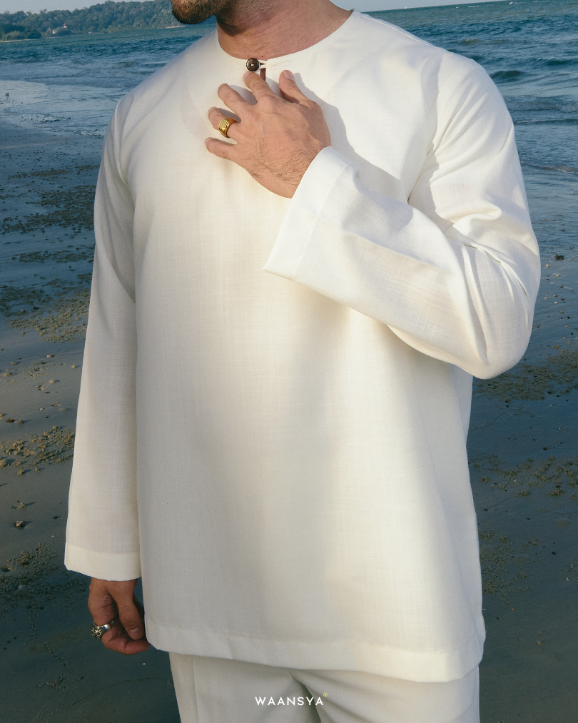 IDREES KURTA IN OFFWHITE