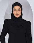 BASIC CHIFFON SHAWL IN BLACK