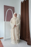 MALIKA ABAYA IN LIGHT YELLOW