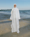 RANIA ABAYA IN OFF WHITE