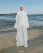 RANIA ABAYA IN OFF WHITE