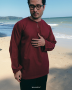 IDREES KURTA IN MAROON