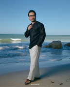 IDREES KURTA IN BLACK