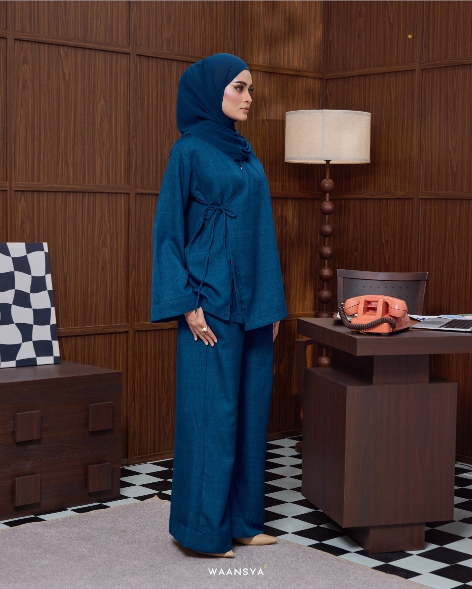 SERENA SUIT IN TEAL BLUE