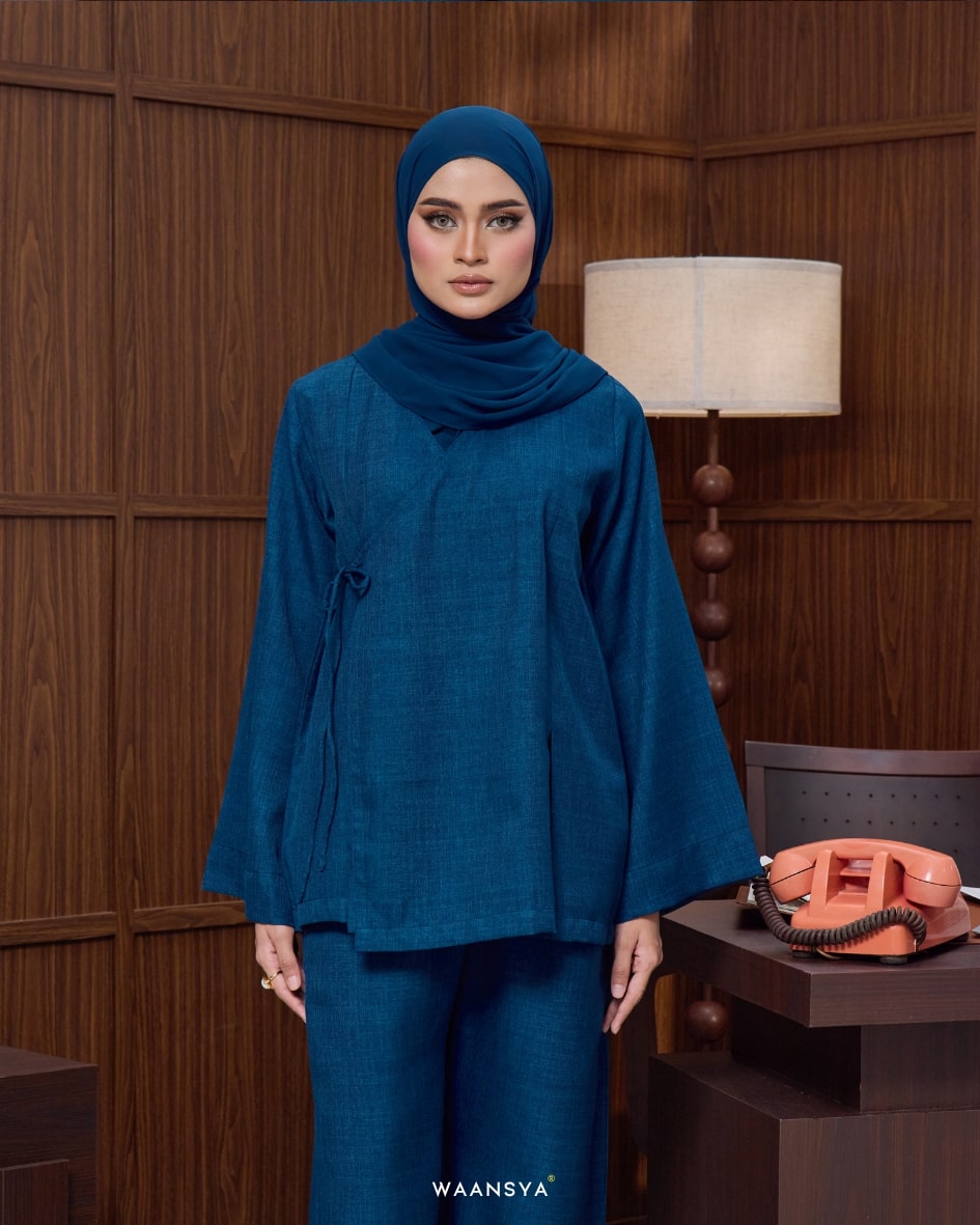 SERENA SUIT IN TEAL BLUE