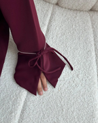 INAYA ABAYA IN MAROON