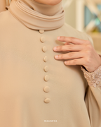 EVELYN KURUNG IN NUDE TAN