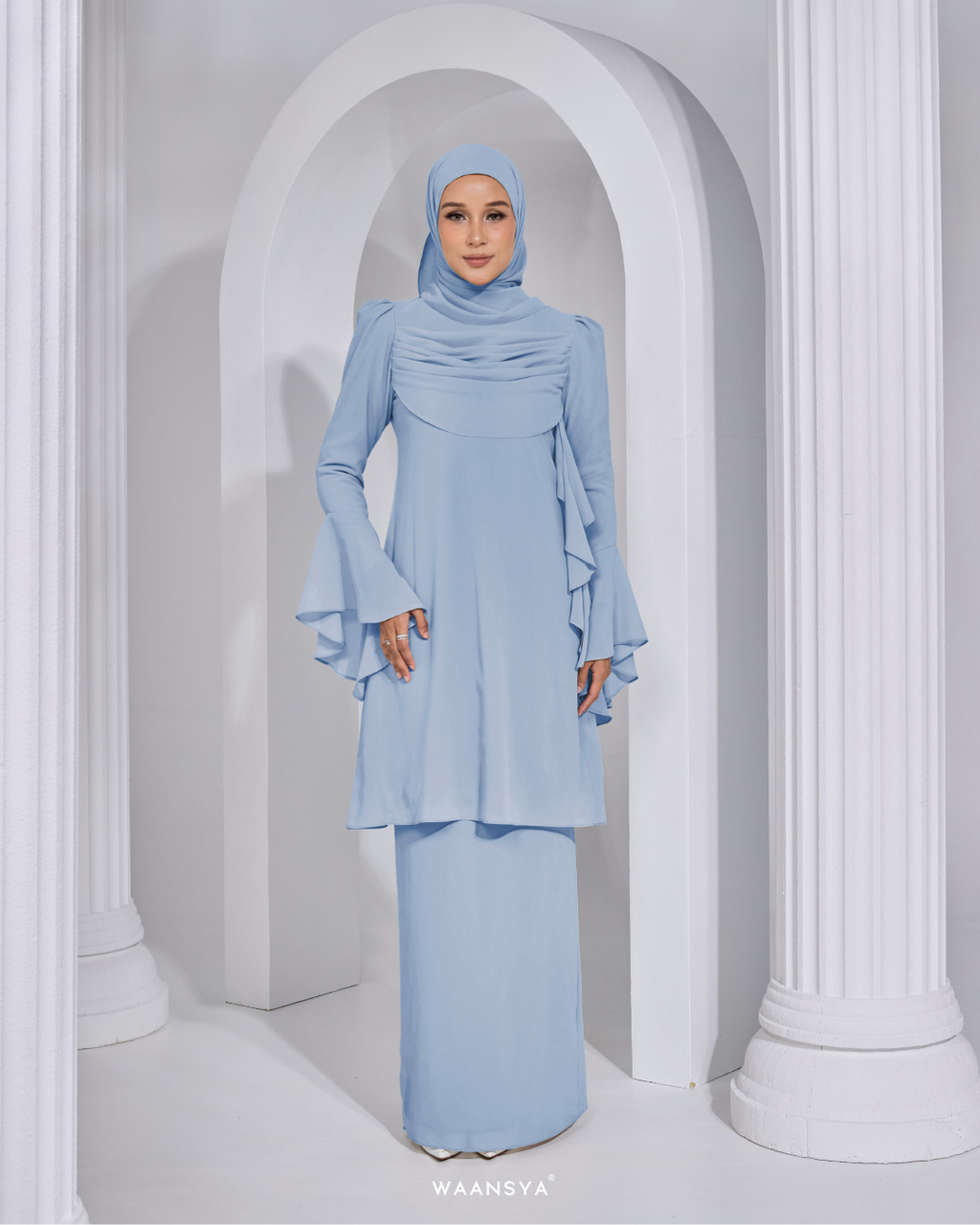 ANGGUN KURUNG IN SOFT BLUE