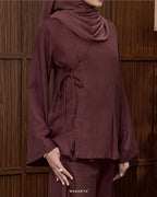 SERENA SUIT IN MAHOGANY