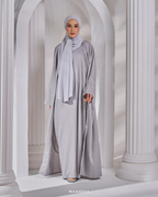 HAYAA ABAYA IN LIGHT GREY
