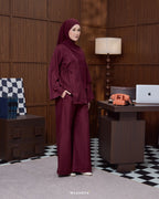 SERENA SUIT IN BURGUNDY