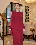 EVELYN KURUNG IN CHERRY RED