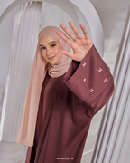 HAYAA ABAYA IN WALNUT BROWN