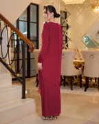 EVELYN KURUNG IN CHERRY RED