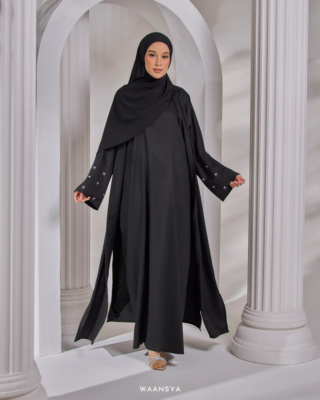 HAYAA ABAYA IN BLACK