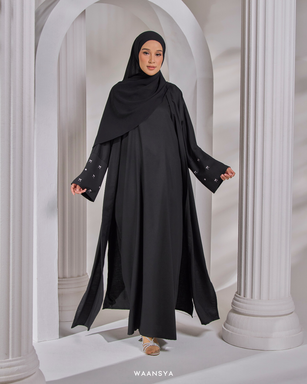 HAYAA ABAYA IN BLACK