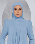 BASIC CHIFFON SHAWL IN SOFT BLUE