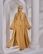 HAYAA ABAYA IN HAZELNUT