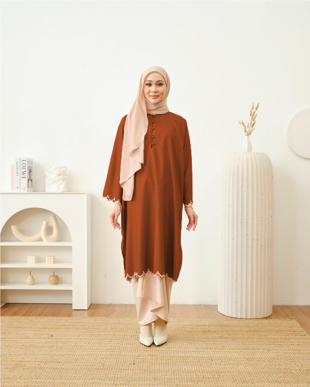 DANG ANUM IN BURNT ORANGE