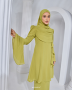 ANGGUN KURUNG IN LIME GREEN