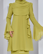ANGGUN KURUNG IN LIME GREEN