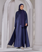 HAYAA ABAYA IN NAVY BLUE