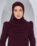 BASIC CHIFFON SHAWL IN MAROON