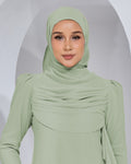 BASIC CHIFFON SHAWL IN PASTEL GREEN