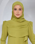 BASIC CHIFFON SHAWL IN LIME GREEN