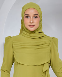 BASIC CHIFFON SHAWL IN LIME GREEN