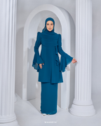 ANGGUN KURUNG IN TEAL BLUE