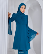 ANGGUN KURUNG IN TEAL BLUE