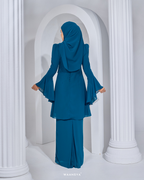 ANGGUN KURUNG IN TEAL BLUE