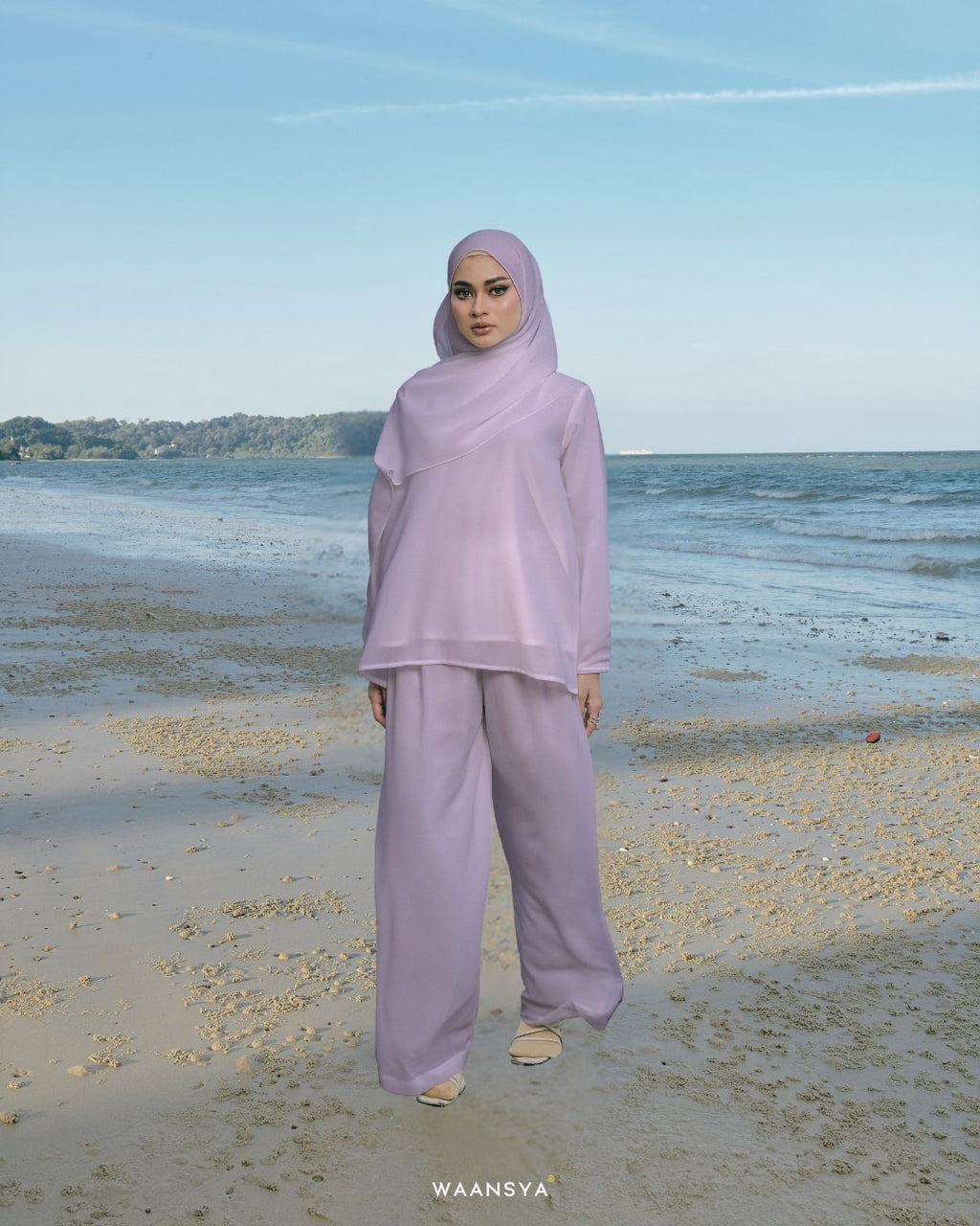 ALUNA TOP & PANTS IN LILAC