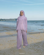 ALUNA TOP & PANTS IN LILAC