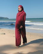 ALUNA TOP & PANTS IN RED ROSE
