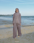 ALUNA TOP & PANTS IN MAUVE