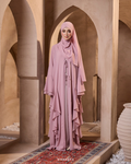MALIKA ABAYA IN BABY PINK