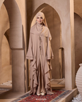 MALIKA ABAYA IN ALMOND