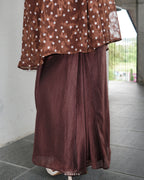 DALIA SKIRT IN WALNUT