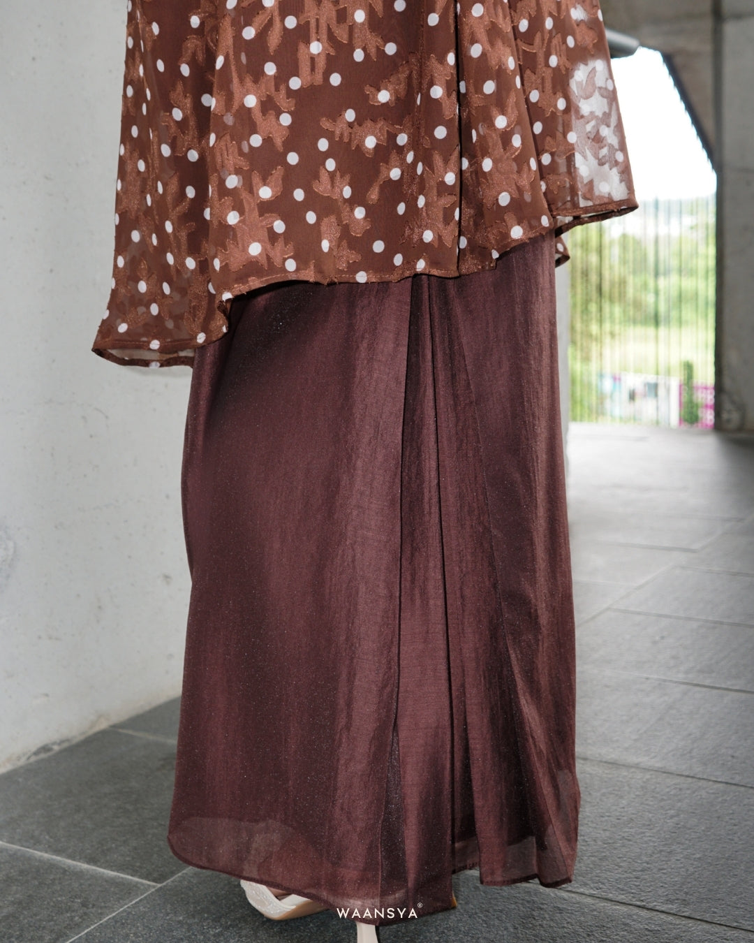 DALIA SKIRT IN WALNUT