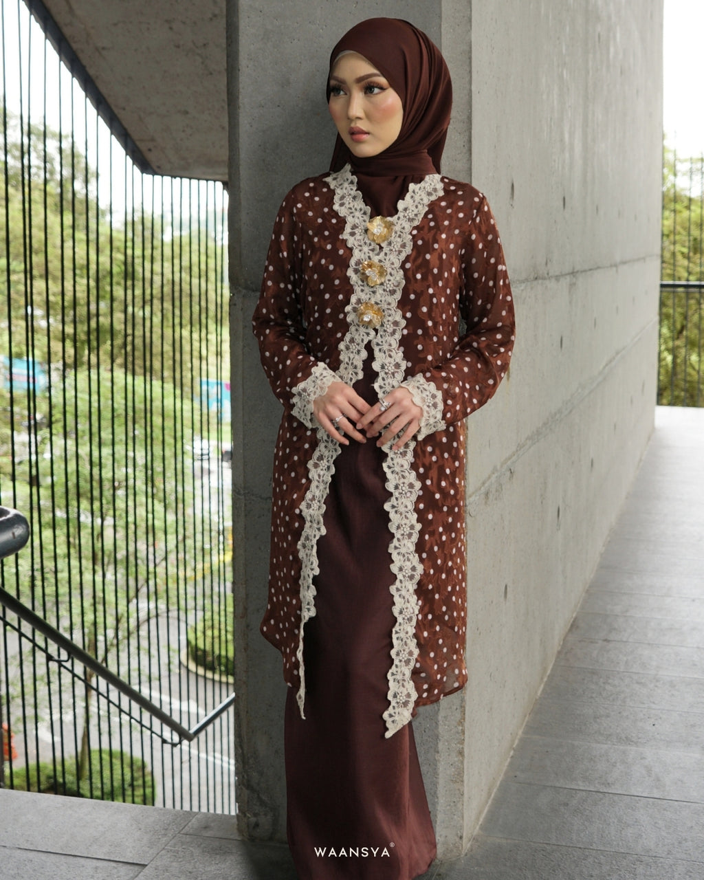 DALIA SKIRT IN WALNUT