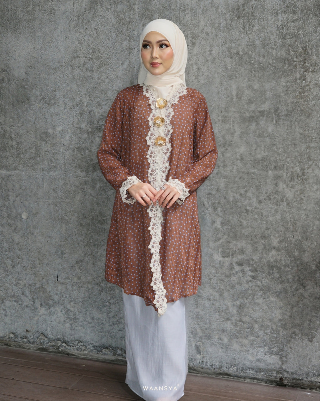 THEA KEBAYA IN BLUE TOFFEE