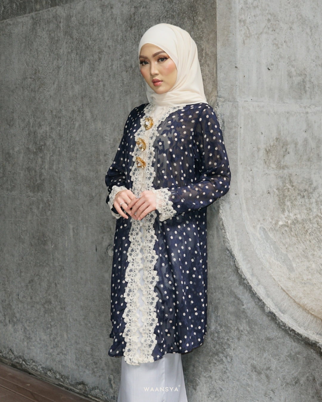 THEA KEBAYA IN MIDNIGHT NAVY