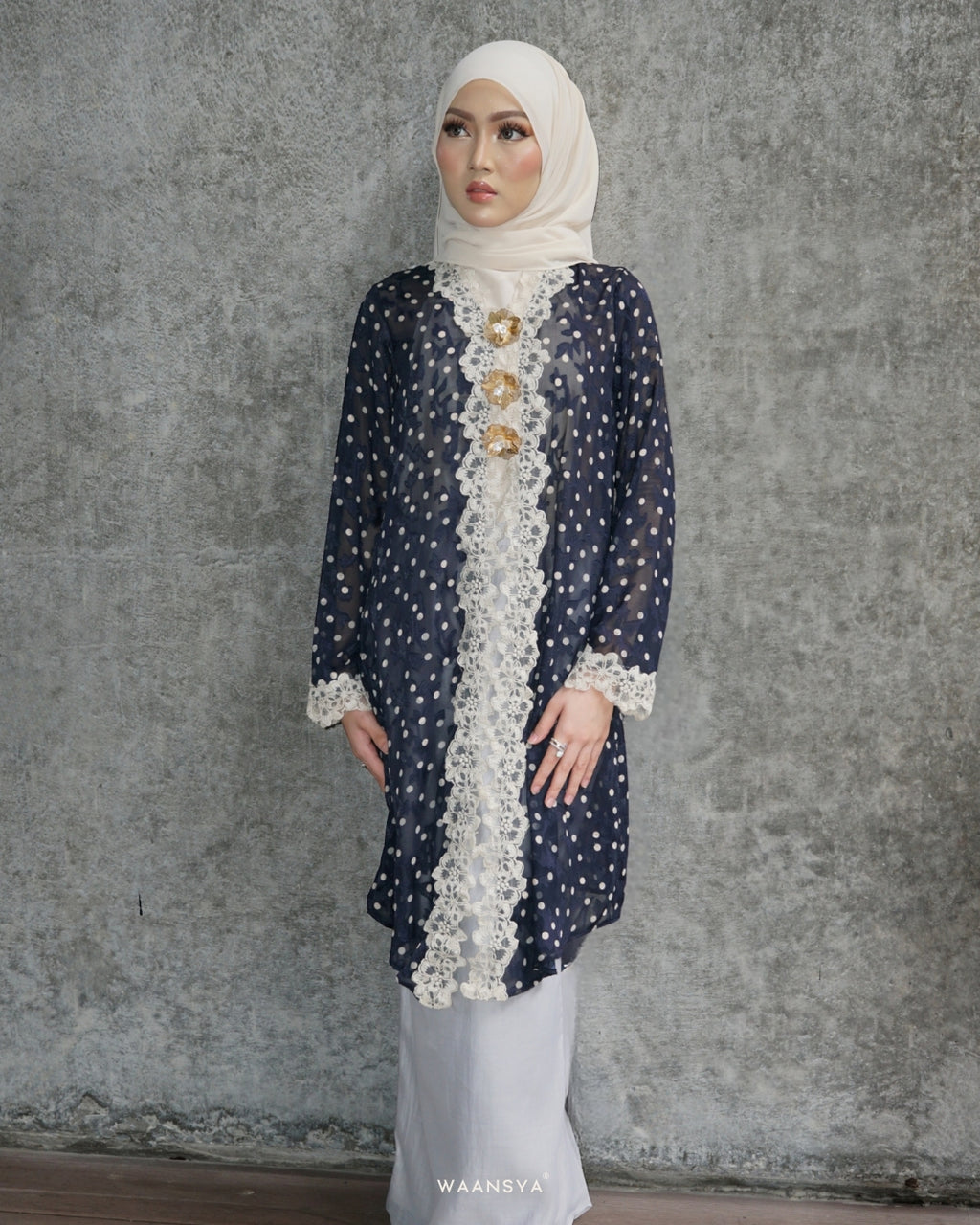 THEA KEBAYA IN MIDNIGHT NAVY